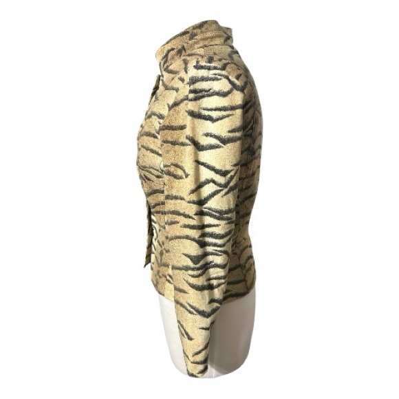 Vintage 1980s, Alberto Malaki sport, Tiger Print Jacket - Picture 3 of 6